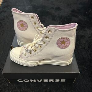 CONVERSE Ctas wedge hi top platform lace up shoes sneakers women’s 9 new